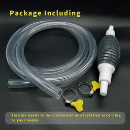 kraftmasters Fuel Transfer Pump Kit Tank Sucker Newest High Flow Hand Pumpwith 2 M Pipe Magnetic Aquarium Cleaner image 5