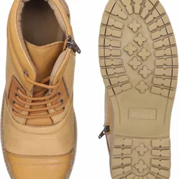 pillaa Liberty Police Ankle Boots PU Leather Anti-Skid TPR Steel Shank Boots For Men image 2