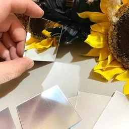 Square Shape Mirror for Lippan Art. Jewellery Making (2 Inch, 100 PCS)-image-5