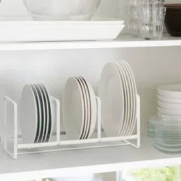 appeasy Plate Kitchen Rack NEW25_PLATE STAND WITH THREE PARTITION Steel-picture-39