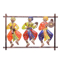 craft tree Iron Musician Wall Art In Multicolour image 2