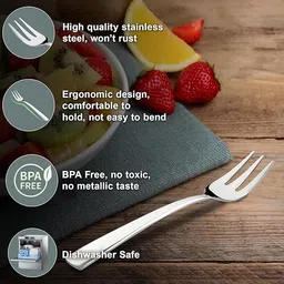 arscart Dinner fork Stainless Steel Dessert Fork Set image 3