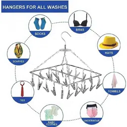 anne-kee 20 clip Clothe peg for drying scarf hanger clip hanger baby cloth hanging hanger Scarf Organizer image 2