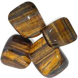 cjc Tiger Eye Stone Tumble - 4 Piece Polished Asymmetrical Crystal Stone-picture-30