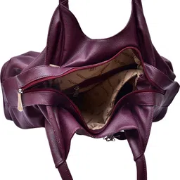 al jazeera Women Purple Shoulder Bag - Extra Spacious image 3