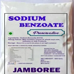 jamboree!!! JAMBOREE Sodium Benzoate - Helps To Preserve Food, 800g Food Grade Sodium Benzoate Powder 800g image 1