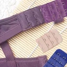 mmstore bra hook extender, Soft and Comfortable Bra Strap Extender | Bra Extender Hook-Bra Hooks for Women-Bra Hook and Eye-Bra Hook Extender Combo (Free Size) Pack of 3 image 5