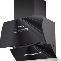 maplin GO60 Auto Clean Wall Mounted Black, Silver 1400 CMH Chimney image 2