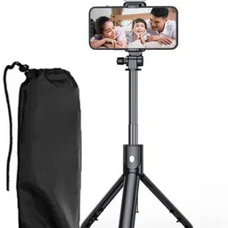 POZUB Extendable Videos Selfie Stick Stand Mobile Camera Flash Brackets Phone Holder Tripod, Monopod, Tripod Kit, Tripod Clamp image 1