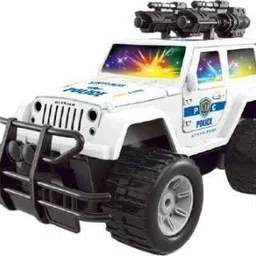 Pull Back Police jeep Toy for Kids - Friction Power Toy Jeep for Kids Boys & Girls, Light & Sound Toy for Babies (Multicolor)-image-72