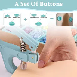 serplex Snap Buttons and Snap Pliers Set for Sewing and Crafting Plastic Buttons image 5