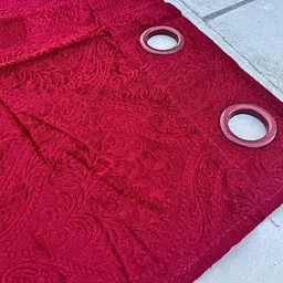 lalora 150 cm (5 ft) Window Velvet Blackout Curtain (Pack Of 2) image 3