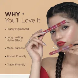 bellavita HIGH FIVE 5-IN-1 LIQUID LIPSTICK | Enriched with Vitamin E | Travel Friendly image 3