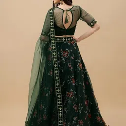 shyamali fashion Printed Semi Stitched Lehenga Choli image 2