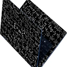 Anweshas Full Body Laptop Skin Sticker For 14 to 15.6 inch Laptop - EMC2 Black Self Adhesive Stretched Vinyl Laptop Decal 15.6-picture-18
