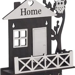 jaipurcrafts Premium 'HOME' SheWooden Key Holder for Home/Office Decor Wood Key Holder image 2