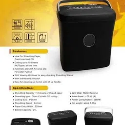 SWAGGERS Automatic Paper Cutter Machine 10 Sheets Paper Capacity Paper Trimmer image 5