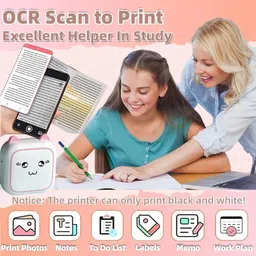 SERPLEX Portable Thermal Mini Printer for Students, for Home Use Bluetooth Printer Portable Printer image 2