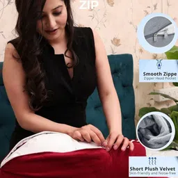 pisaganj U-Shaped Full Body Maternity Pillow with Chain Cover for Back Legs Belly Support Microfibre Solid Pregnancy Pillow Pack of 1 image 5