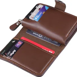 watchstar Men & Women Casual, Formal Brown Genuine Leather RFID Card Holder image 2