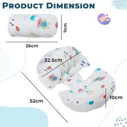 bembika Cotton Pregnancy Pillow Pack of 1 Solid Hands-Free Baby Sling Carrier Wrapping Cloth image 3
