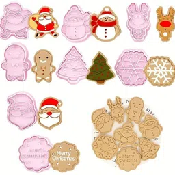 legacycart Ginger Breadman Christmas Cookie Cutter Cookie Press-picture-13