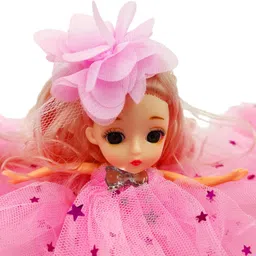 poksi Beautiful Doll with Blonde hairs, movable body and attached Keyring for Girls|-picture-27