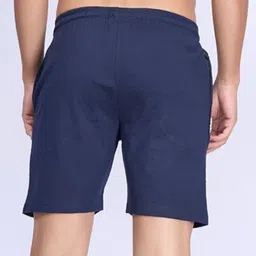 ramraj cotton Solid Men Dark Blue Regular Shorts image 2