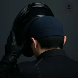 alpha stylist Solid Skull Cap image 2