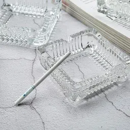 oblivion Clear Glass Ashtray image 3