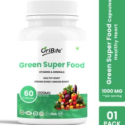 oribite Green Super Food Capsules with Vitamins & Minerals for Immunity (1 Pack)-picture-33