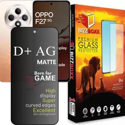 BizzBoxx Edge To Edge Tempered Glass for OPPO F27 5G, Oppo F 27, Oppo F27, OPPO F27 5G D+ AG Matte, temper glass, Matte temper glass, screen guard, temper glass, D+ AG Matte, With Camera Cut-picture-19