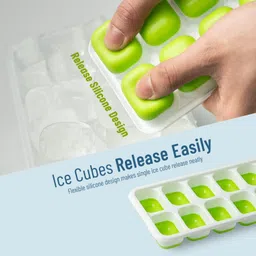jiyancreation Stackable Ice Cube Trays with Lid – 14 Grid Silicone Ice Mold Multicolor Silicone Ice Cube Tray image 4