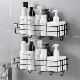 ezo life Corner Shelf Bathroom Organizer Iron Wall Shelf-picture-46