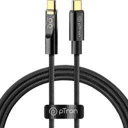 PTron USB Type C Cable 6 A 1 m Unbreakable Nylon Braided Pace-image-74