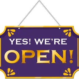 ranovaa Yes We’re Open Hanging Metal | Sign Board for Shops Cafes Offices (DWA_5513)-picture-25