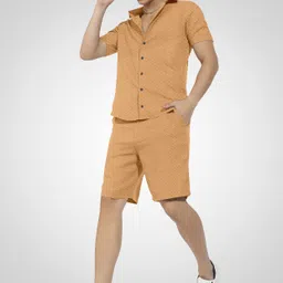 tribe Shirt Regular Shorts Co-ords Set image 3