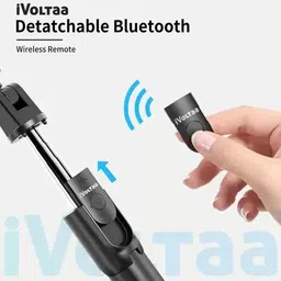 Rangwell Flash Light Tripod with Detachable Remote Bluetooth Selfie Stick Bluetooth Selfie Stick image 3