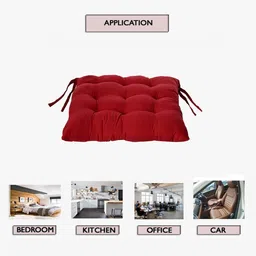 alertera industries Microfibre Chair Pad Pack of 2 Solid Chairpad image 5