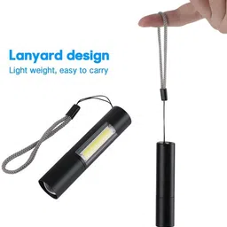 mz M212 (RECHAREABLE LED METAL TORCH) with SOS Function, 25W Laser COB Torch-picture-35