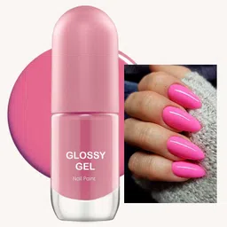 myeong Ultra-Glossy Shine Long-Lasting And Chip-Resistant Fusia Pink Color Nail Paint Fusia Pink image 1