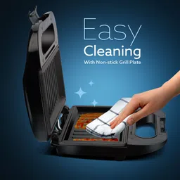 agaro Primo Sandwich Maker, Non Stick Coated Grill Plates, 750W, 90 Degrees Plate Open Grill image 5