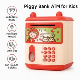 kidzkollection Money Safe Piggy Bank Toy for Kids - Gullak Money Safe With Touch Sensor Coin Bank image 3