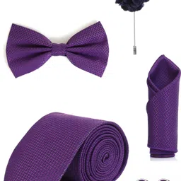 RANDOM STRIPE Satin Cufflink & Tie Pin Set image 2