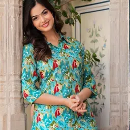 nama Women Viscose Rayon Kurta Pant Set image 4