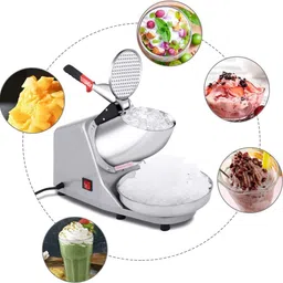 tadatmay Stainless Steel Ice Crusher Machine with 3 Blades | Dish Gola Maker Electric Crusher Machine image 5