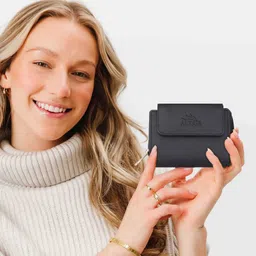 Women Casual Black Artificial Leather RFID Wallet-image-2