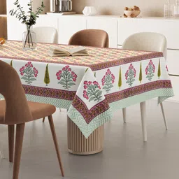 qayma Cotton 6 Seater Printed Table Cover image 1
