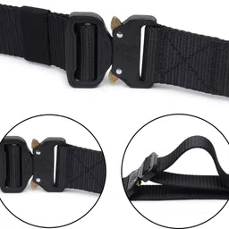loopa Men Casual Black Nylon Belt image 2