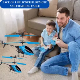 durazo Gravity sensor RC Helicopter with Safety Sensor and 3D Light - Pack of 1 image 2